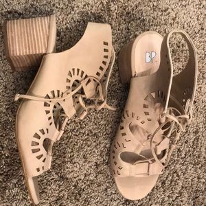 BP women’s heeled sandals. Lightly worn